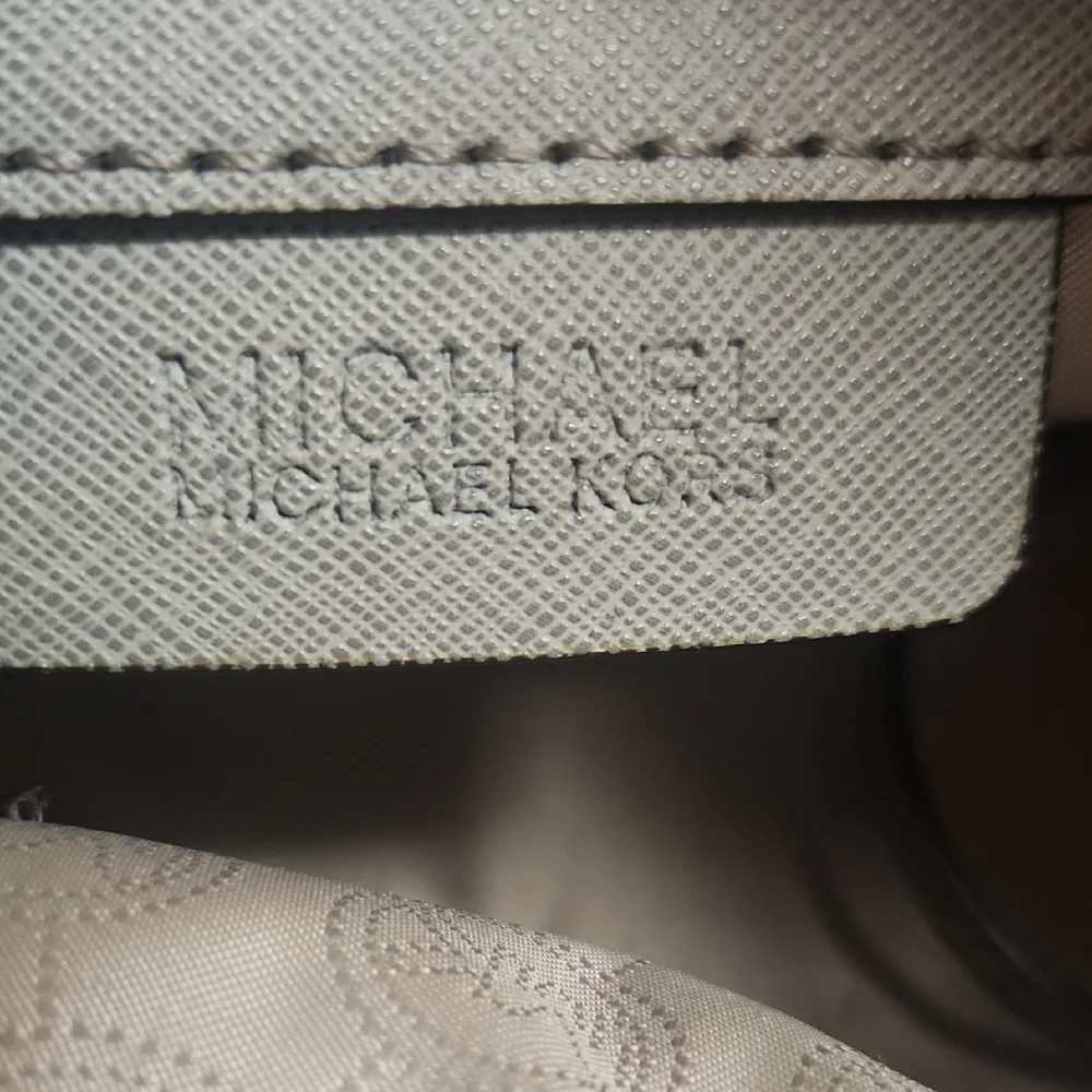 Michael Kors Silver Crossbody Bag with Studded Sides